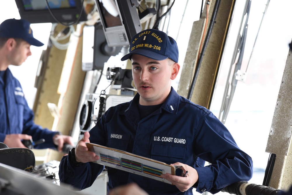 USCGC Spar Homebound Transit