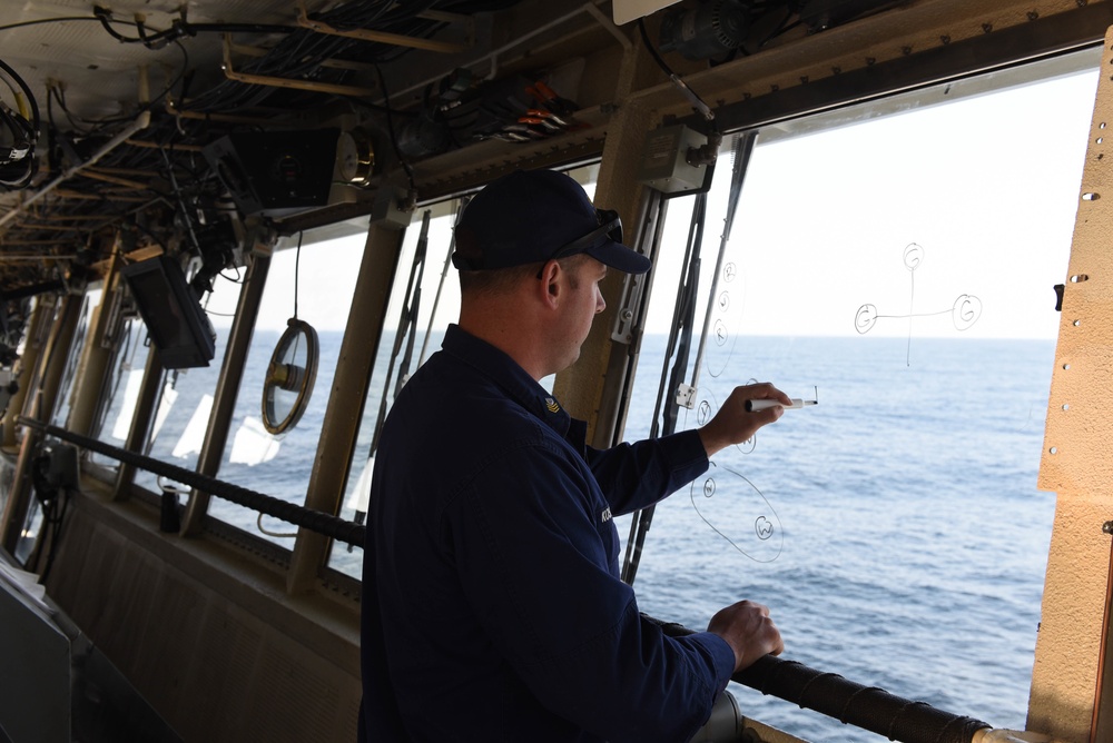 USCGC Spar Homebound Transit
