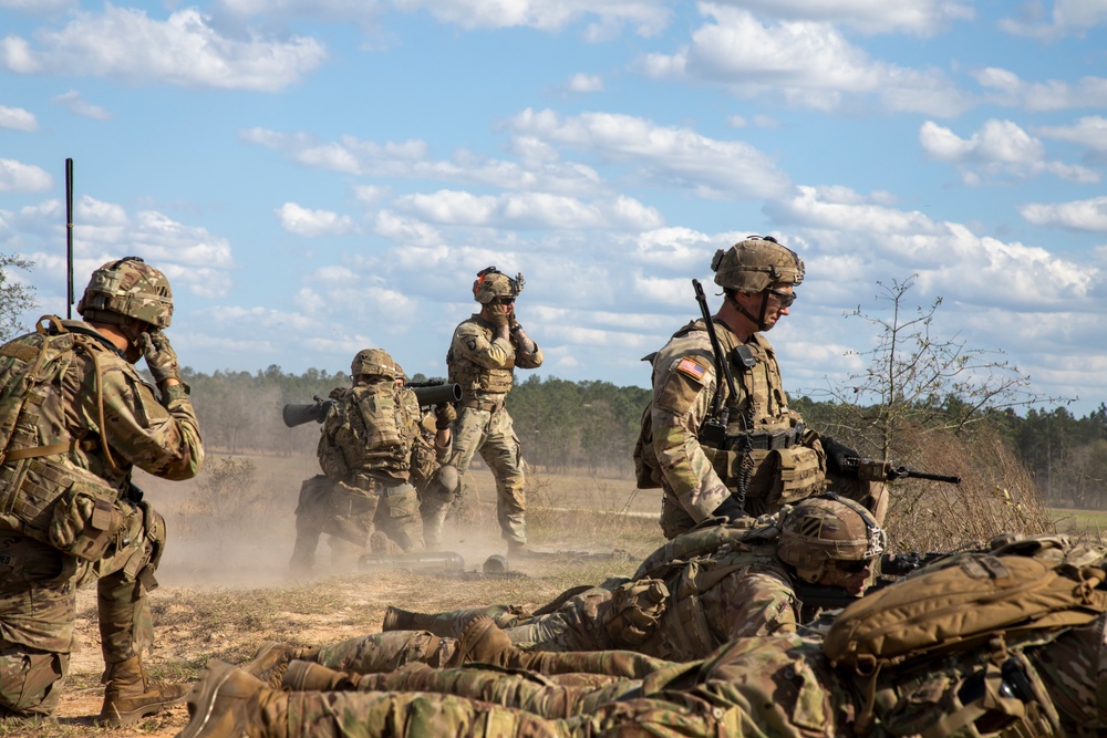 U.S. Army 3rd Infantry Division conducts combined arms live fire exercise