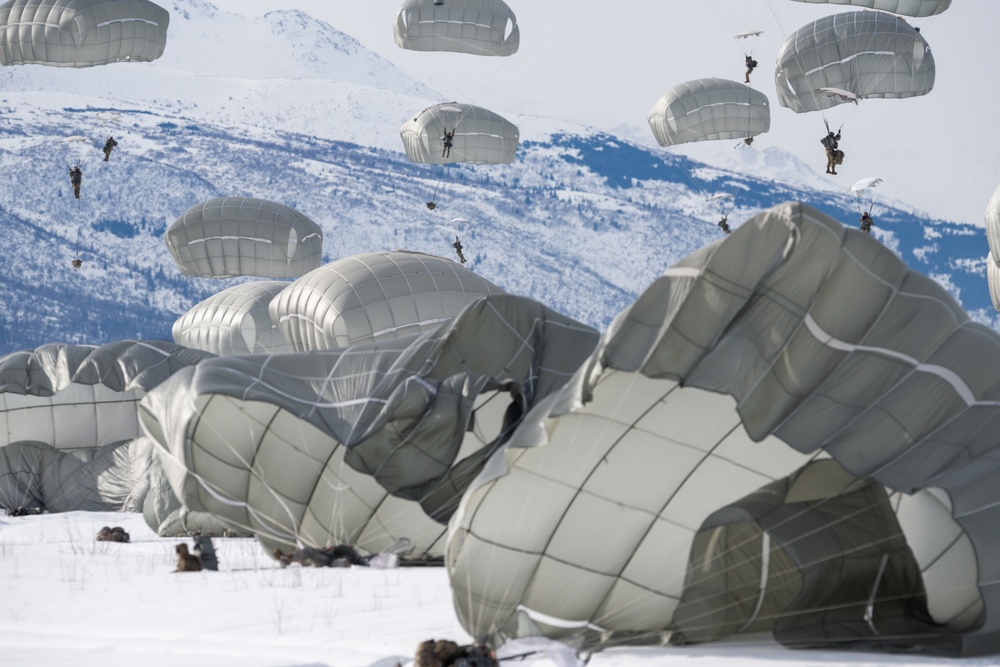 Air Force and Army conduct airborne operations at JBER