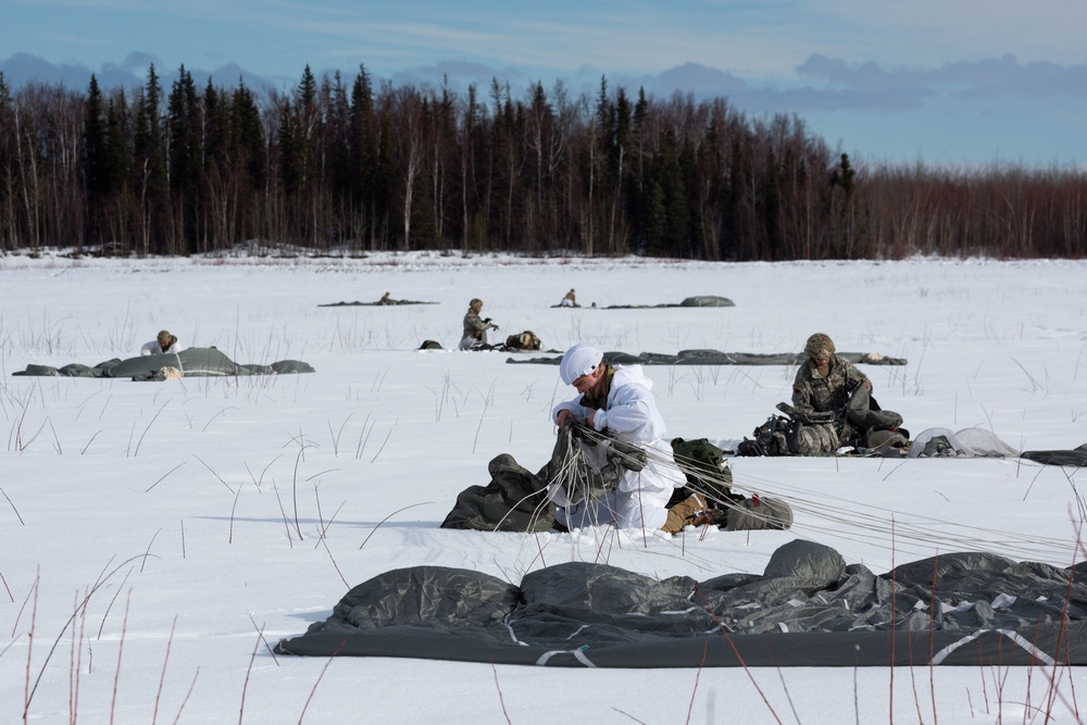 Air Force and Army conduct airborne operations at JBER