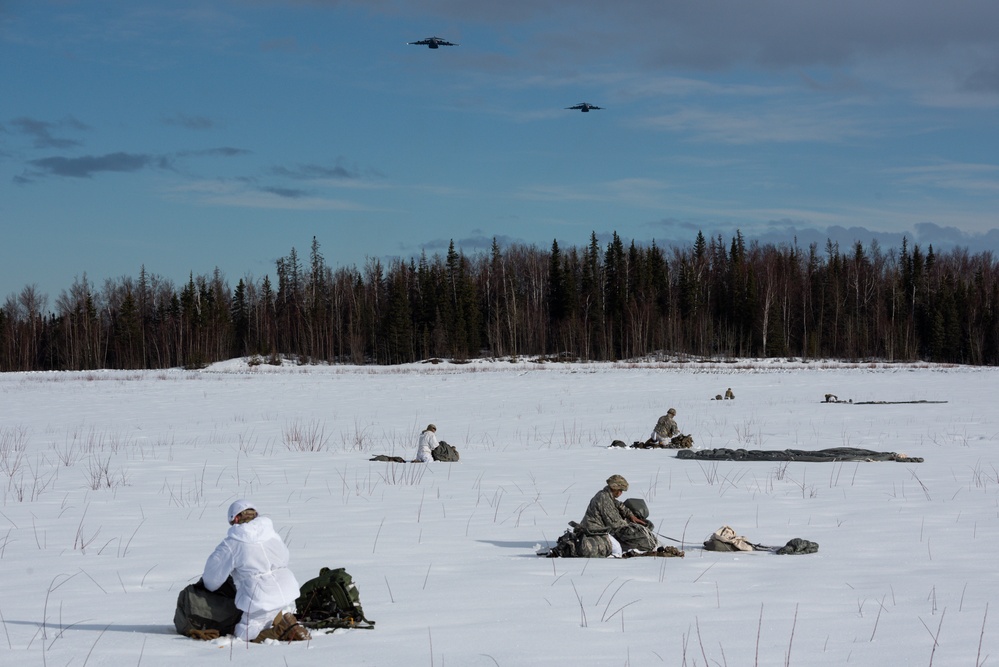 Air Force and Army conduct airborne operations at JBER