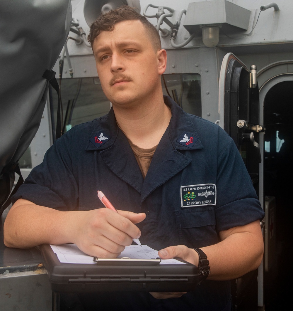 Napa, Calif. Native Serves Aboard USS Ralph Johnson (DDG 114) While Conducting Operations in the South China Sea