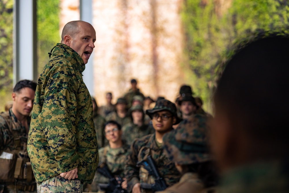 III MIG at Jungle Warfare Training Center: Rappelling