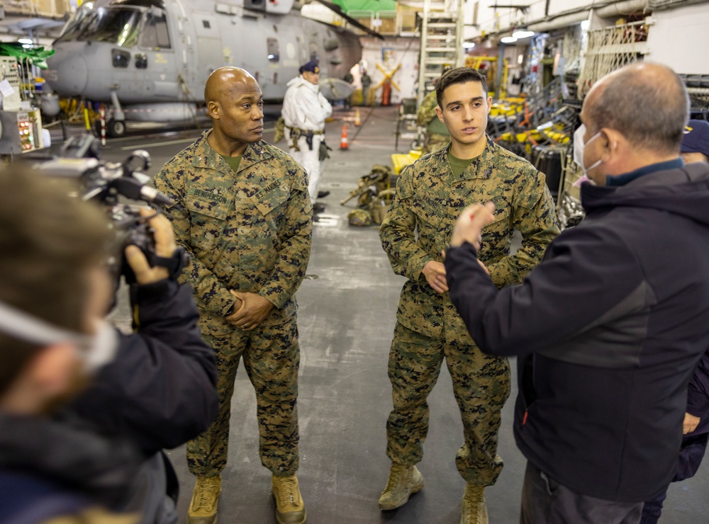 Media Day Aboard the ITS Garibaldi
