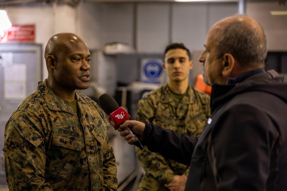 Media Day Aboard the ITS Garibaldi