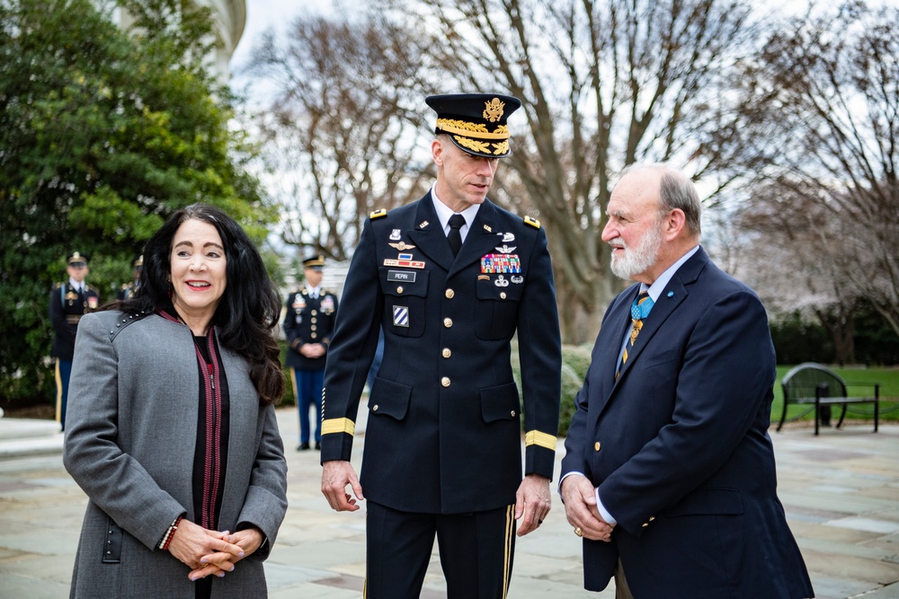 Medal of Honor Day Army Wreath-Laying Ceremony at the Tomb of the Unknown Soldier