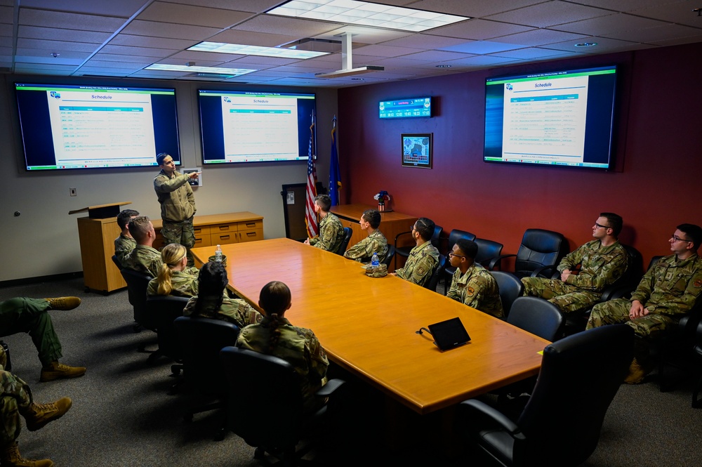 609th ACOMS hosts immersion tour with UofSC cadets