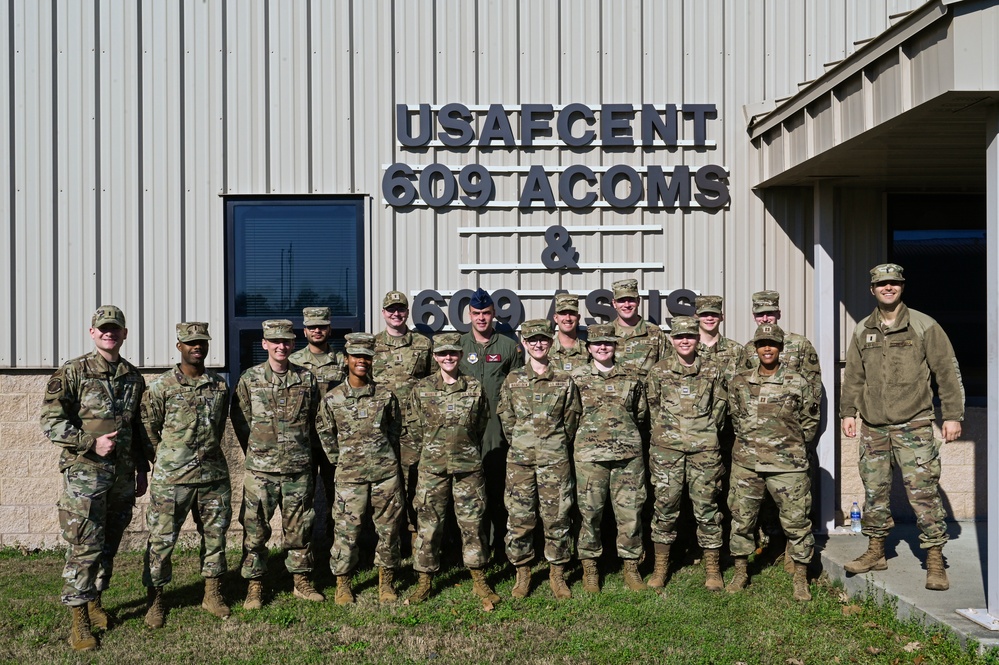 609th ACOMS hosts immersion tour with UofSC cadets