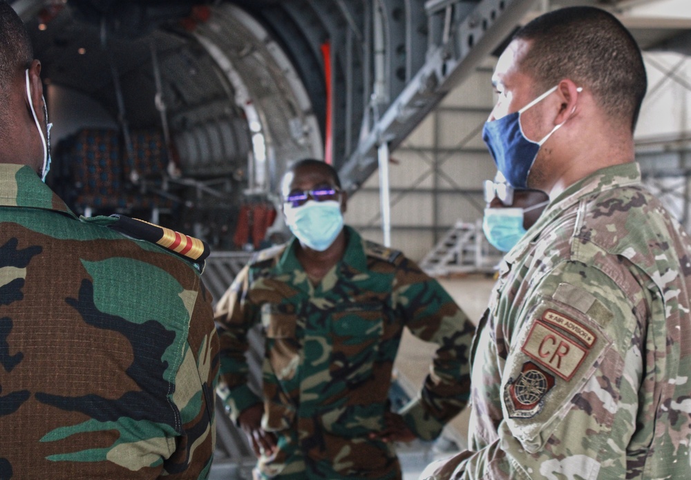 Air advisors train Ghanaian Armed Forces in aeromedical evacuation for UN deployment