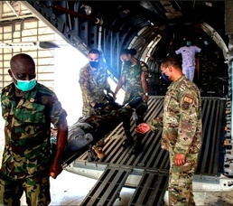 Air advisors train Ghanaian Armed Forces in aeromedical evacuation for UN deployment