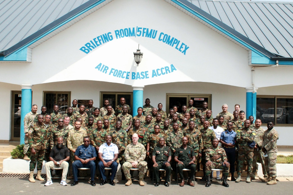 Air advisors train Ghanaian Armed Forces in aeromedical evacuation for UN deployment