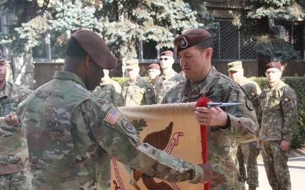 6th Bn., 4th SFAB Case Unit Colors before leaving Romania