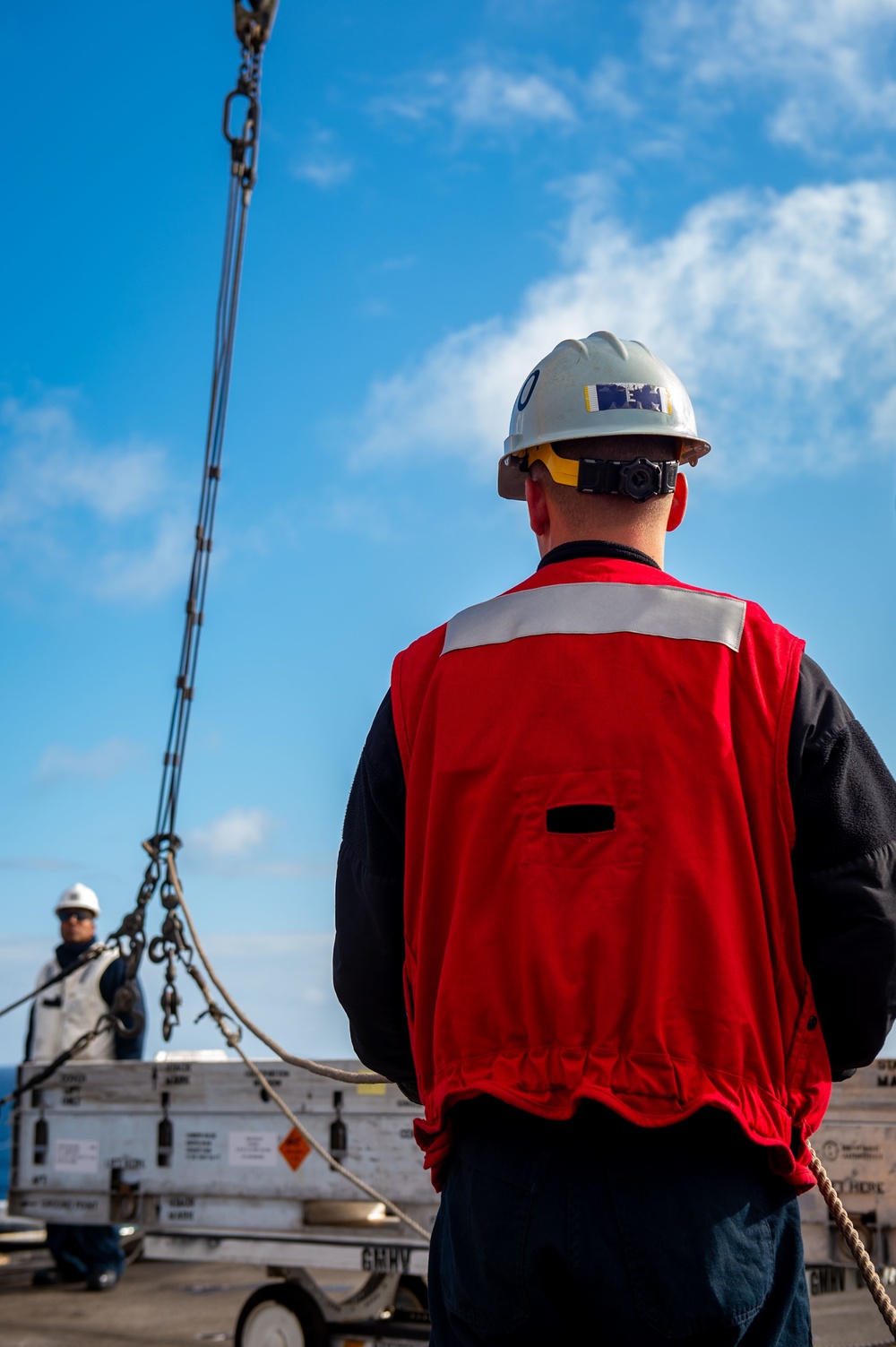 USS Carl Vinson (CVN 70) Sailors Conduct Ordnance Download Operation