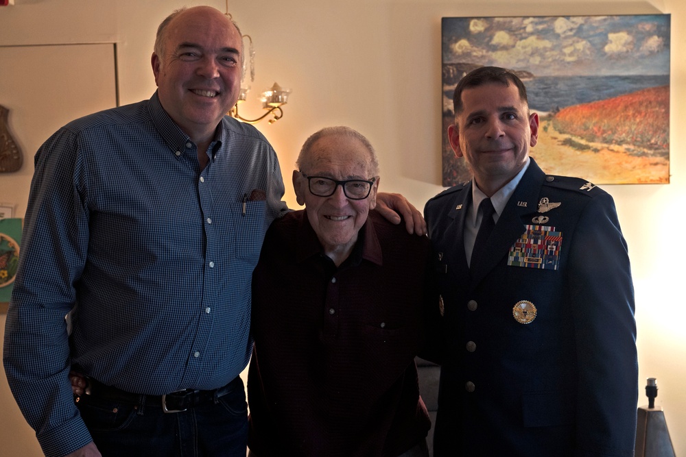 WWII pilot celebrates 100th birthday with visit from 62nd OG commander