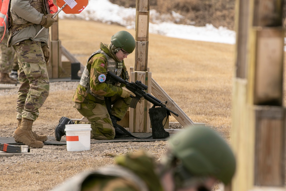 Norwegian Youth Soldiers conduct weapons qualification at Camp Ripley