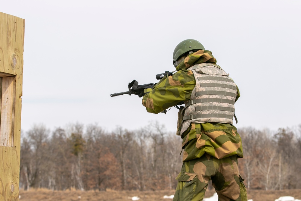 Norwegian Youth Soldiers conduct weapons qualification at Camp Ripley