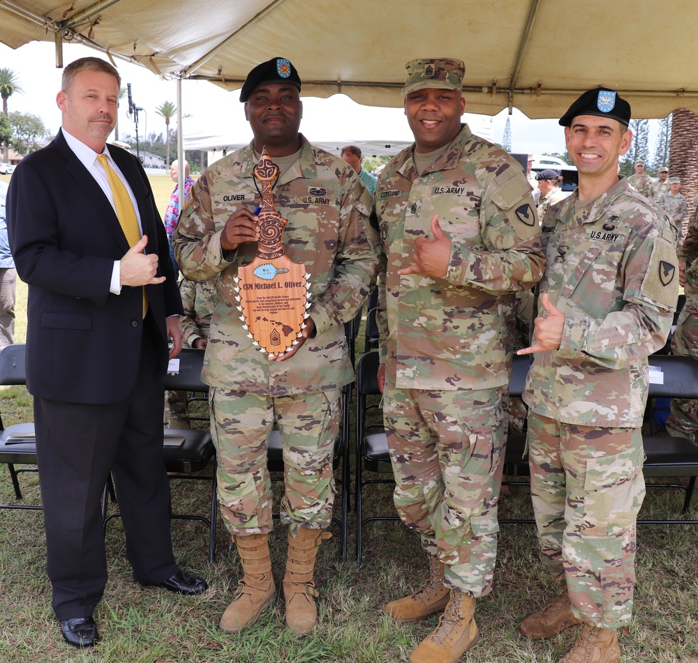 Relinquishment of Responsibility Ceremony for Command Sgt. Maj. Michael Oliver II