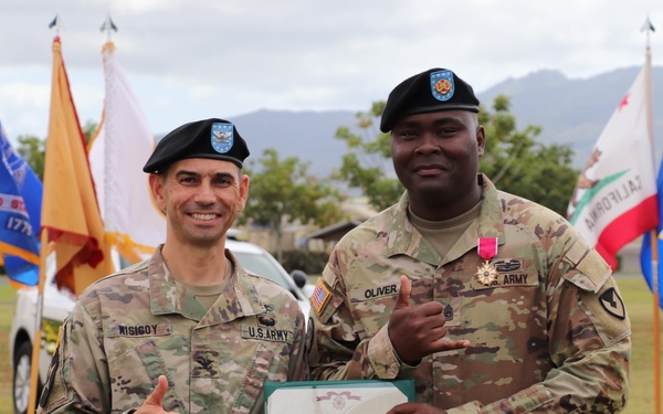 Relinquishment of Responsibility Ceremony for Command Sgt. Maj. Michael Oliver II