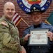 The 5th SFAB Deputy Commander presents certificate to Washington State Patrol