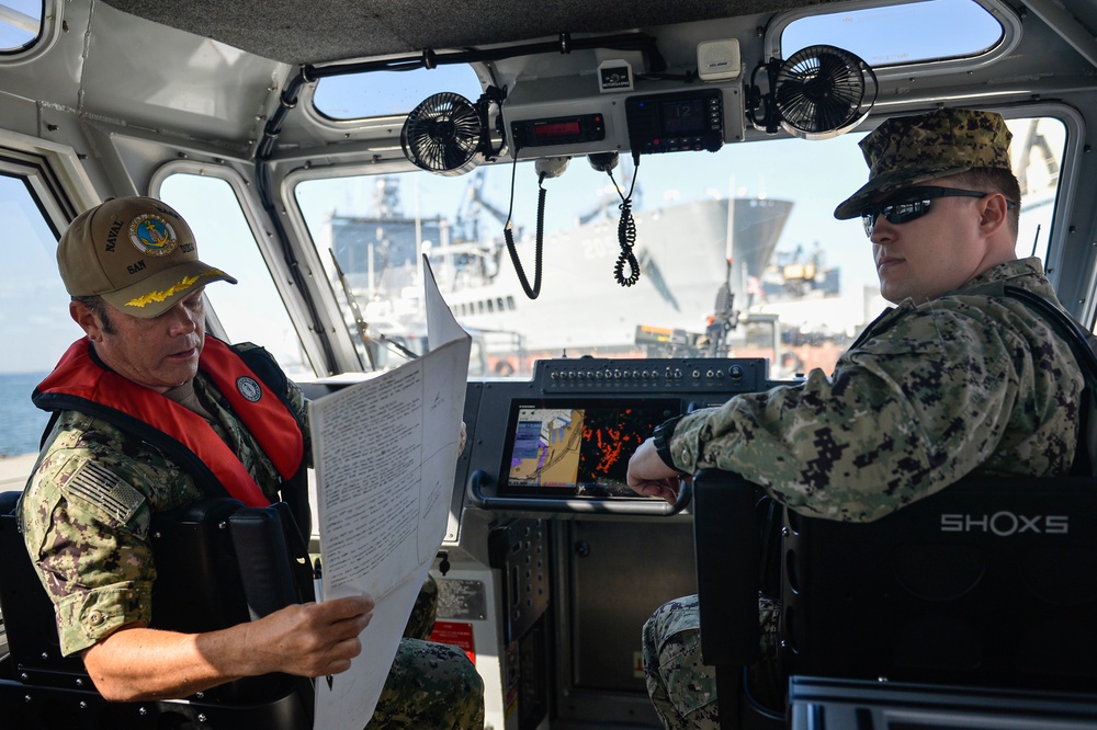 Naval Base San Diego Harbor Patrol Unit Conducts Ride Check With Commanding Officer