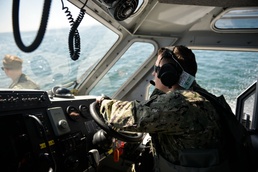 Naval Base San Diego Harbor Patrol Unit Conducts Ride Check With Commanding Officer