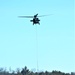 Wisconsin Army National Guard UH-60 Black Hawk crew holds Bambi bucket training at Fort McCoy