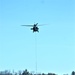 Wisconsin Army National Guard UH-60 Black Hawk crew holds Bambi bucket training at Fort McCoy