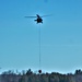 Wisconsin Army National Guard UH-60 Black Hawk crew holds Bambi bucket training at Fort McCoy