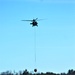 Wisconsin Army National Guard UH-60 Black Hawk crew holds Bambi bucket training at Fort McCoy