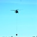 Wisconsin Army National Guard UH-60 Black Hawk crew holds Bambi bucket training at Fort McCoy