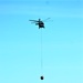 Wisconsin Army National Guard UH-60 Black Hawk crew holds Bambi bucket training at Fort McCoy