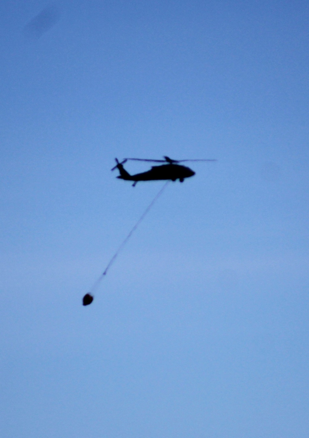 Wisconsin Army National Guard UH-60 Black Hawk crew holds Bambi bucket training at Fort McCoy