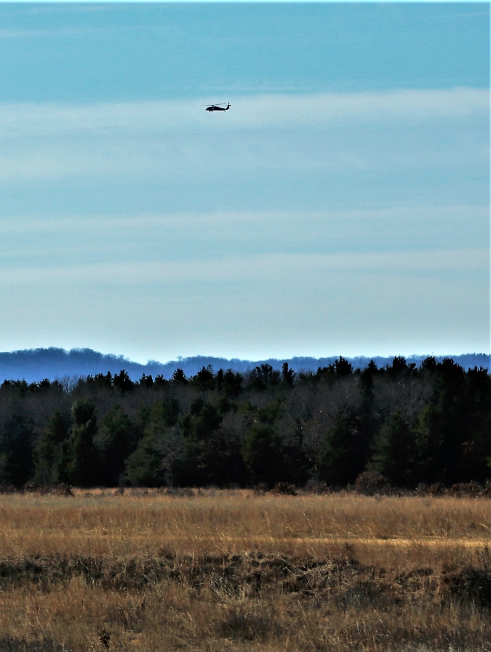 Wisconsin Army National Guard UH-60 Black Hawk crew holds Bambi bucket training at Fort McCoy