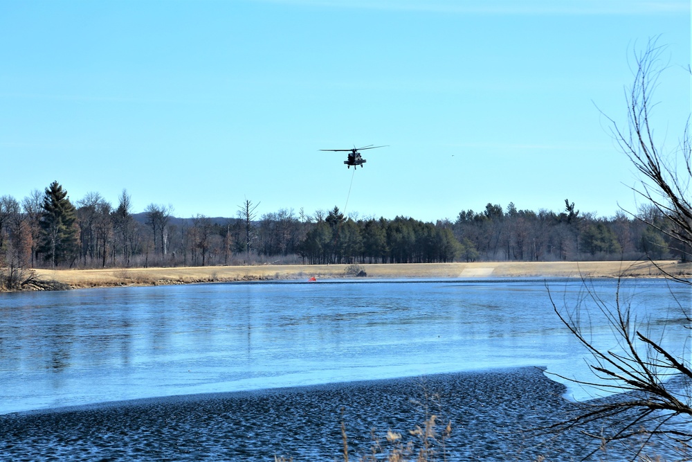 Federal, state agencies combine for fire-suppression training with Black Hawk helicopters