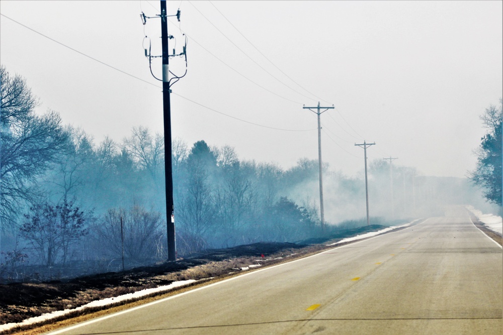 2022 prescribed burn operations at Fort McCoy