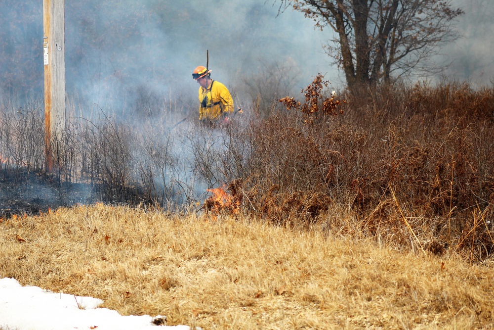 2022 prescribed burn operations at Fort McCoy