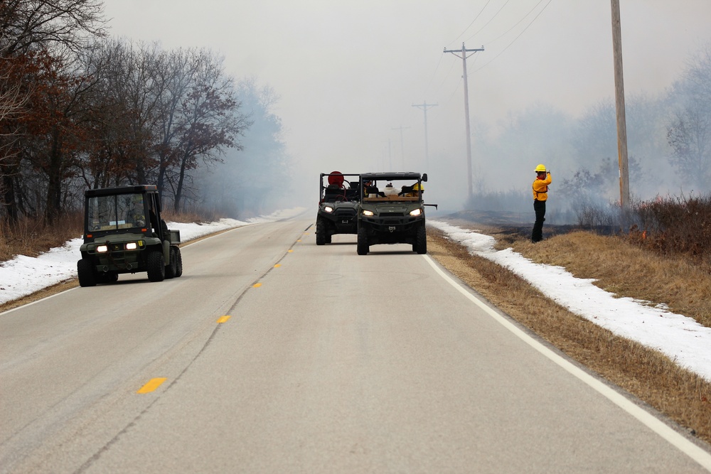 2022 prescribed burn operations at Fort McCoy