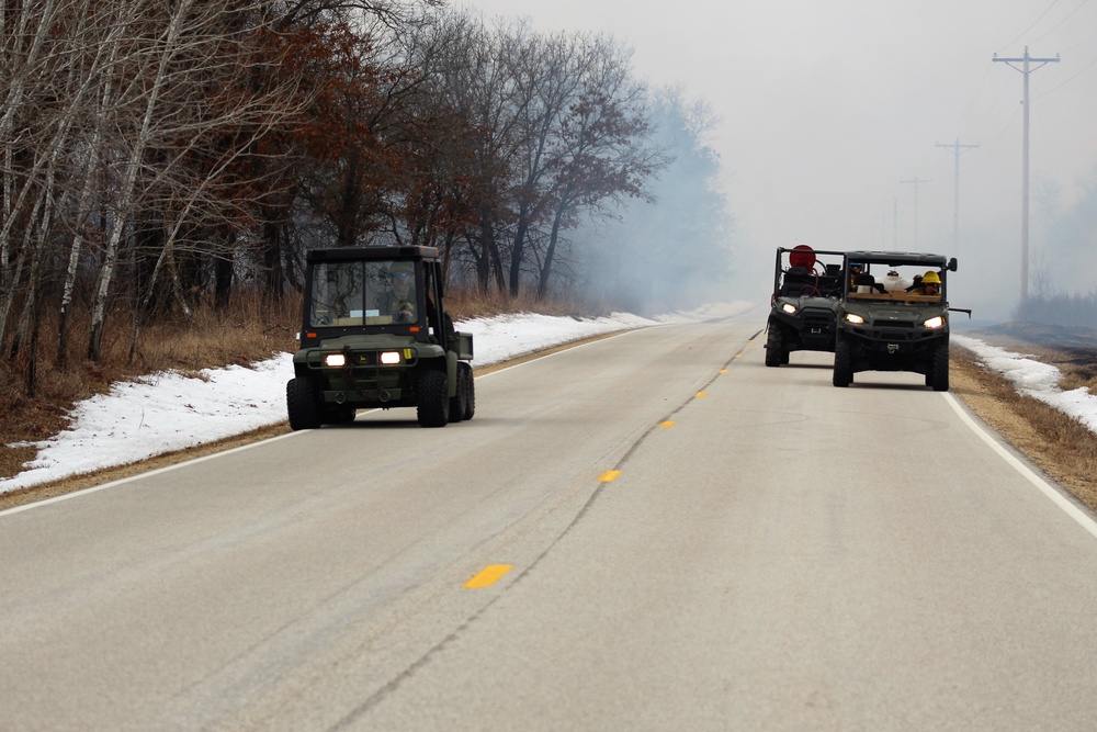 2022 prescribed burn operations at Fort McCoy