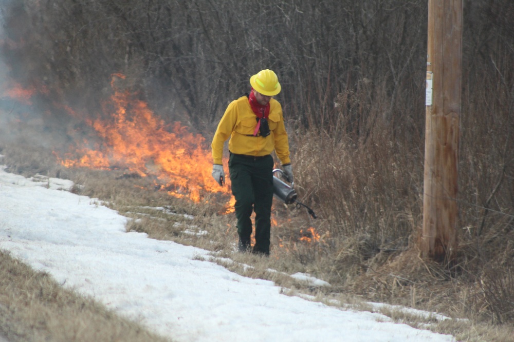 2022 prescribed burn operations at Fort McCoy