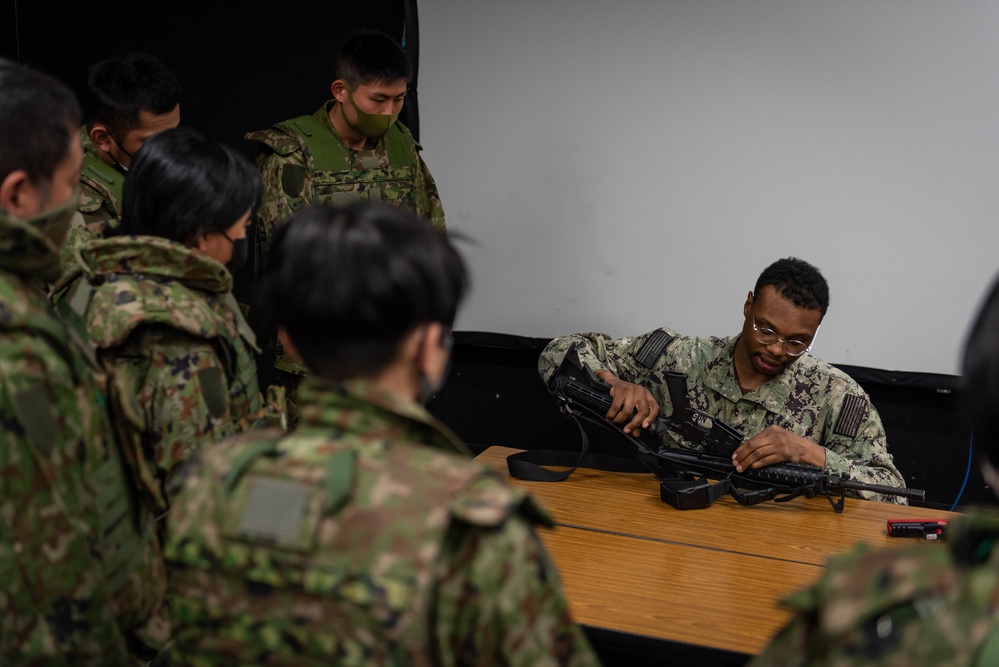 Weapons training onboard NAF Atsugi