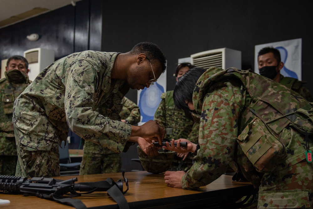 Weapons training onboard NAF Atsugi