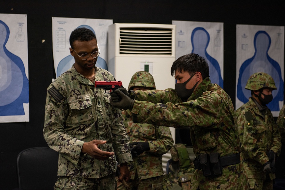 Weapons training onboard NAF Atsugi