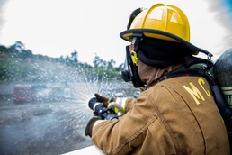 MCIPAC Fire and Emergency Services train with the Naha City Fire Department