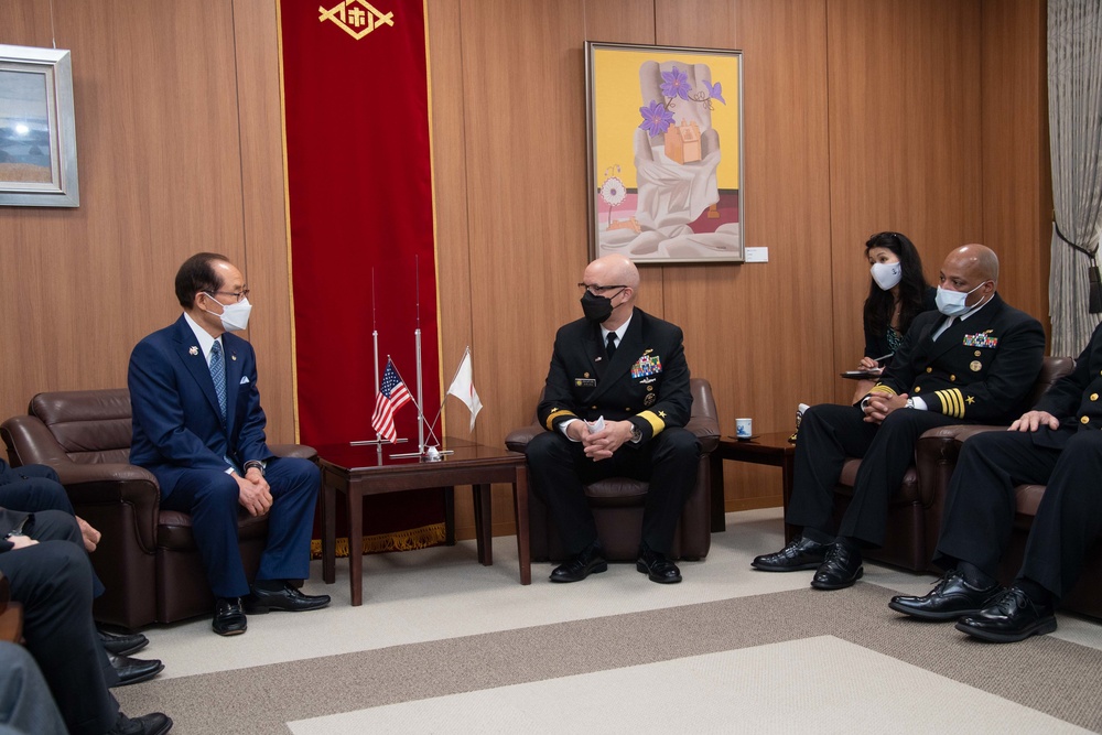 Dvids Images Cnrj Visits Sasebo Jmsdf And Mayor Image 2 Of 7