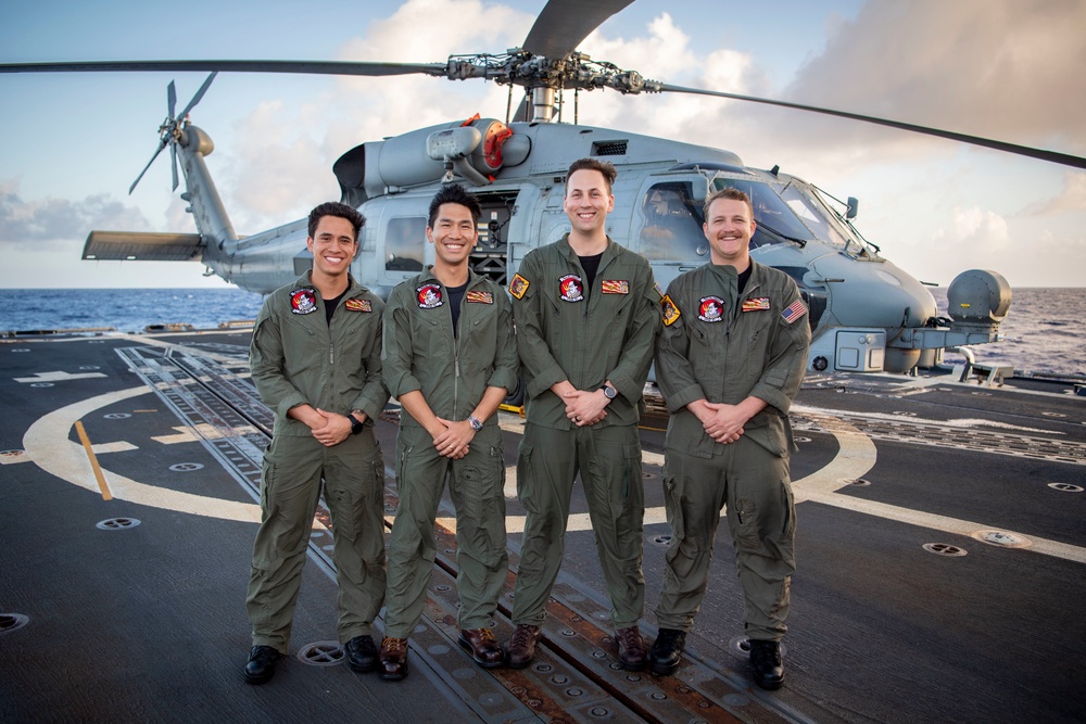 HSM-51 Sailors Celebrate Successful SAR Operation