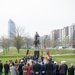 US NMR Attends Tribute Ceremony at Equestrian Statue of Albert I