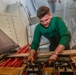 Abraham Lincoln Sailors conduct aircraft maintenance