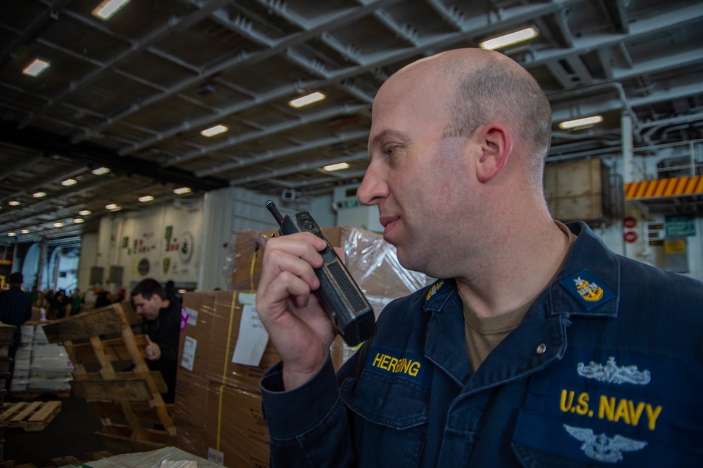 The Harry S. Truman Carrier Strike Group is on a scheduled deployment in the U.S. Sixth Fleet area of operations in support of naval operations to maintain maritime stability and security.