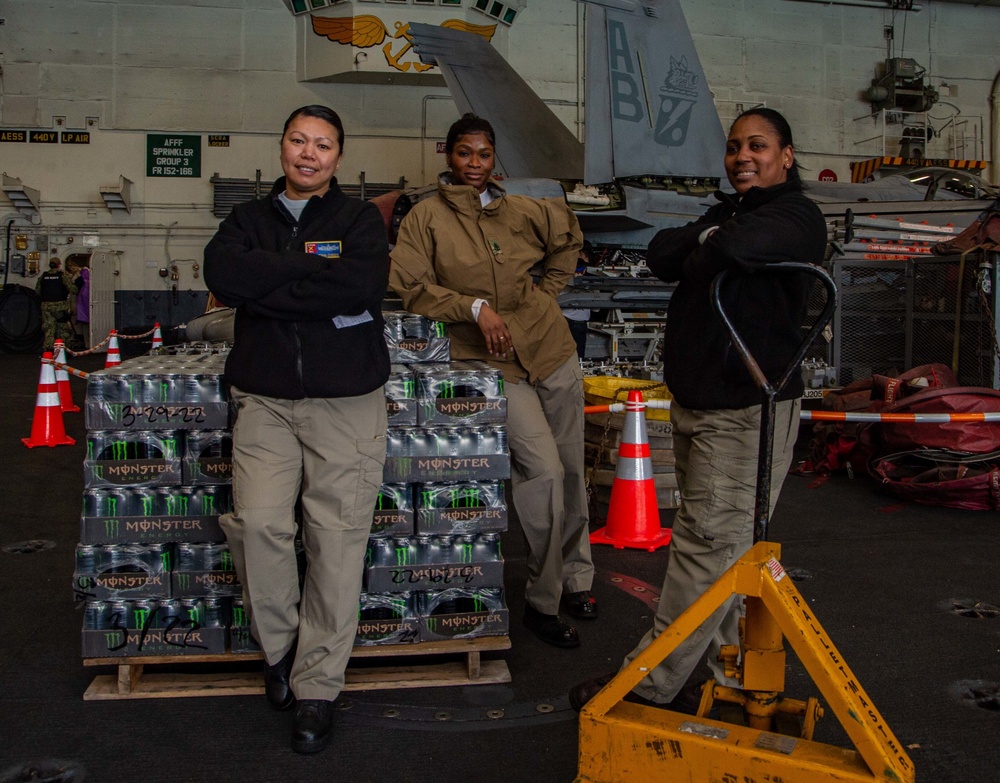 The Harry S. Truman Carrier Strike Group is on a scheduled deployment in the U.S. Sixth Fleet area of operations in support of naval operations to maintain maritime stability and security.